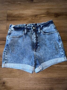 High Rise Denim Shorts